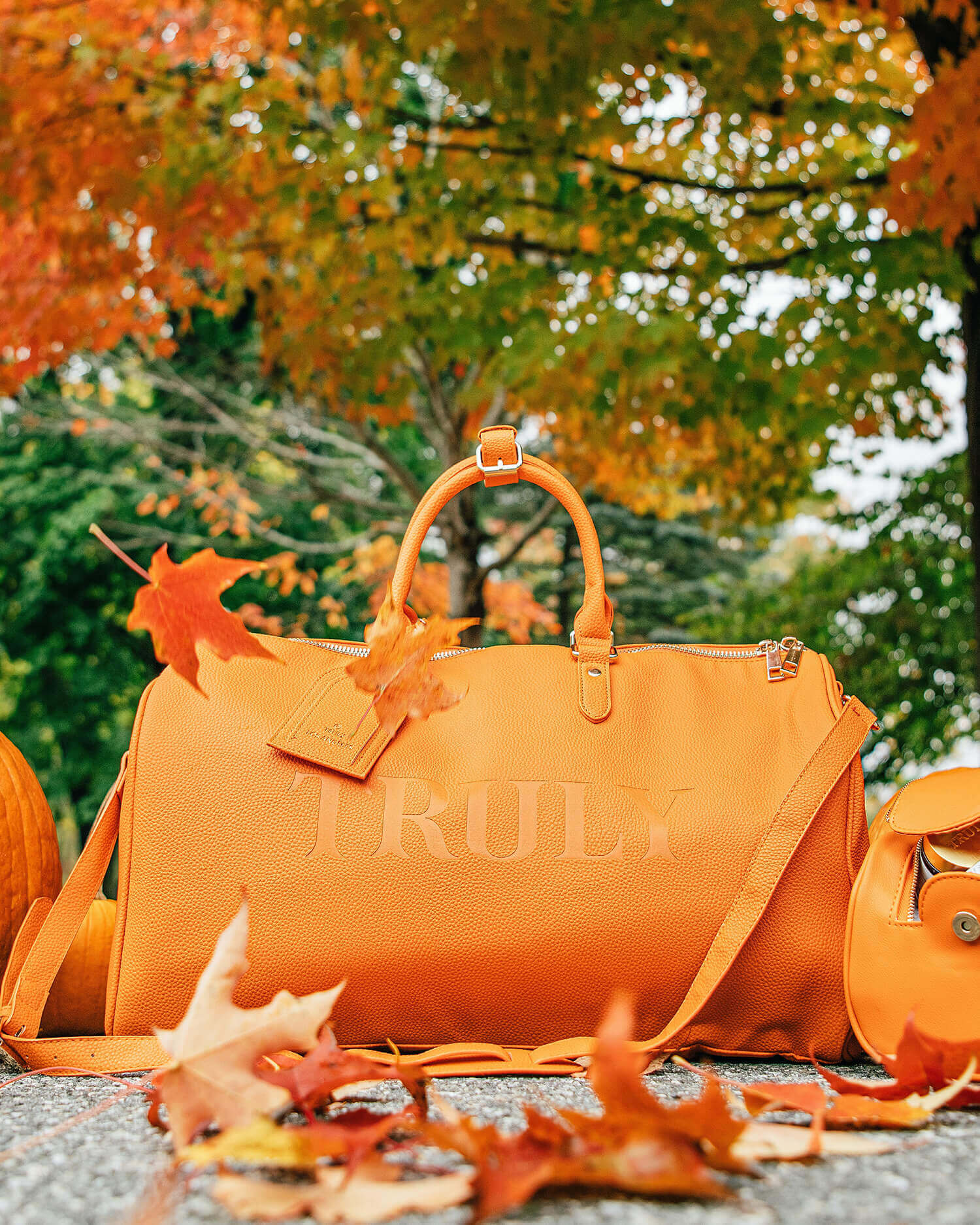 Autumn Maple Leaves Pumpkins Jute Tote Bag India | Ubuy